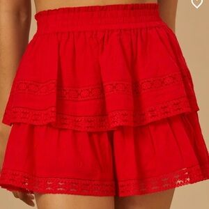 Altar’s state Raleigh layered lace shorts